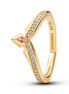 Pandora X Disney 14K Gold-Plated Princess Aurora Tiara Ring Size 7