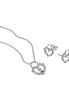 Pandora Moments Silver Sparkling Heart Padlock Jewelry Gift Set
