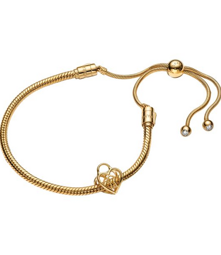 Pandora Golden Padlock Bracelet Gift Set