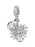 Pandora Moments Silver Sparkling Firework Double Dangle Charm