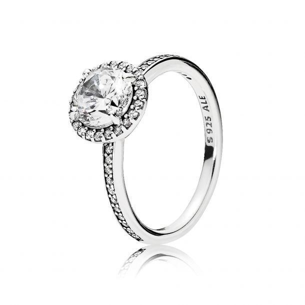 Round Sparkle Halo Ring Size 9