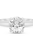 14K White Gold 0.05 CTW Diamond Round Shaped Semi-Mount Engagement Ring