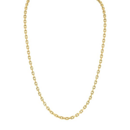 Bulova 14K Gold-Plated Icon Hexagon Cable Chain 24"