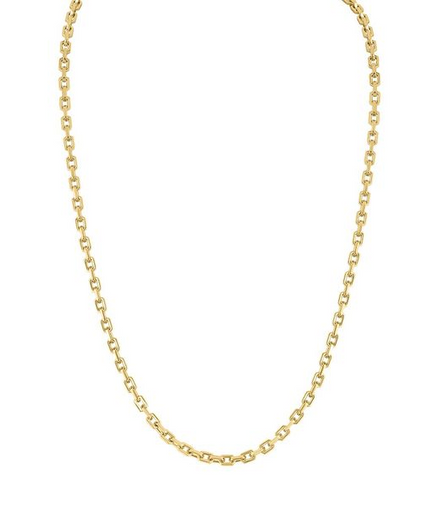 Bulova 14K Gold-Plated Icon Hexagon Cable Chain 24"