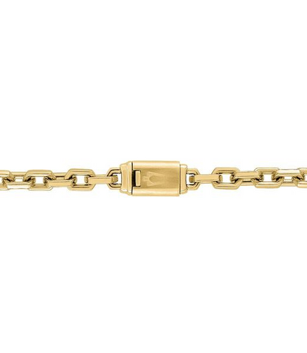 Bulova 14K Gold-Plated Icon Hexagon Cable Chain 24"