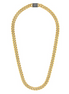 Bulova Classic Gold-Tone Stainless Steel Curb Chain Necklace 24"