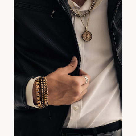 Bulova Classic Gold-Tone Stainless Steel Curb Chain Necklace 24"