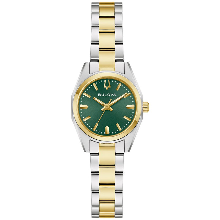 Bulova Classic Surveyor With Green Dial Bracelet Watch