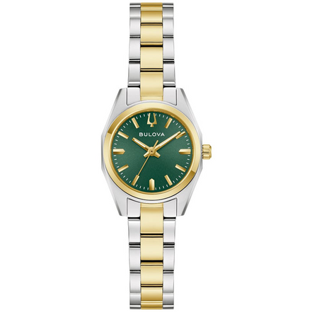 Bulova Classic Surveyor With Green Dial Bracelet Watch