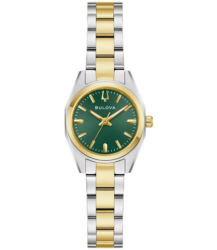 Bulova Classic Surveyor With Green Dial Bracelet Watch