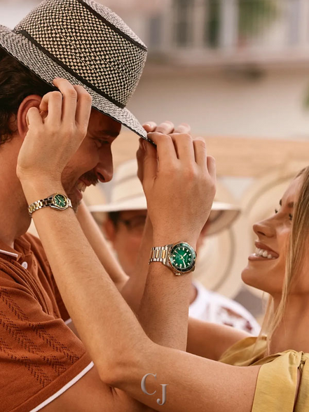 Bulova Men's Marine Star Two-Tone Green Dial Bracelet Watch