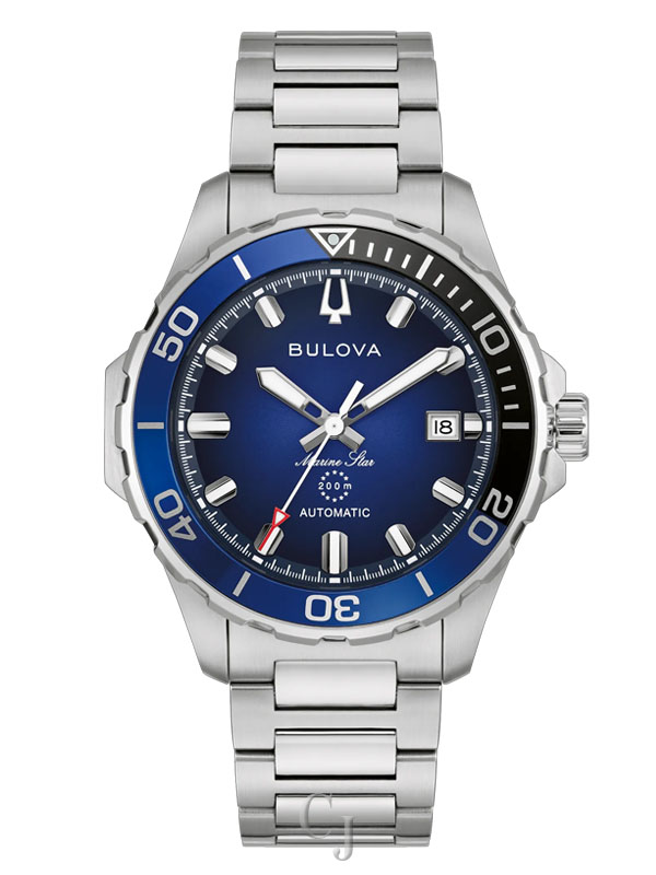 Bulova Men's Marine Star Blue Dial Bracelet Watch