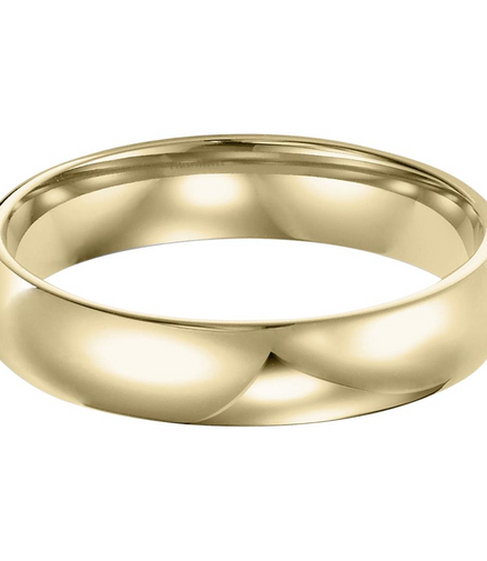 Frederick Goldman 14K Yellow Gold Low Dome Comfort Fit Wedding Band