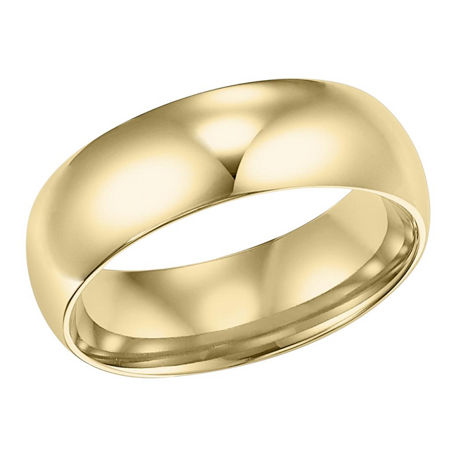 Men's 14K Yellow Gold Comfort Fit Wedding Band Size 10