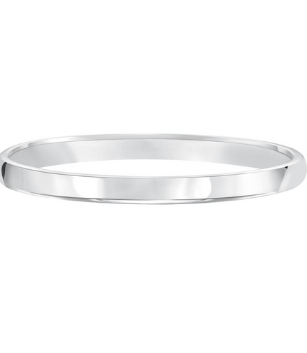 Goldman 14K White Gold Low Dome Comfort Fit Wedding Band Size 5
