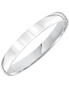 Frederick Goldman 14K White Gold Low Dome Comfort Fit Wedding Band Size 7