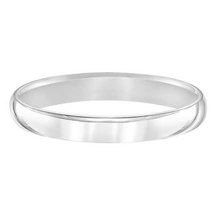 Frederick Goldman 14K White Gold Low Dome Comfort Fit Wedding Band Size 7