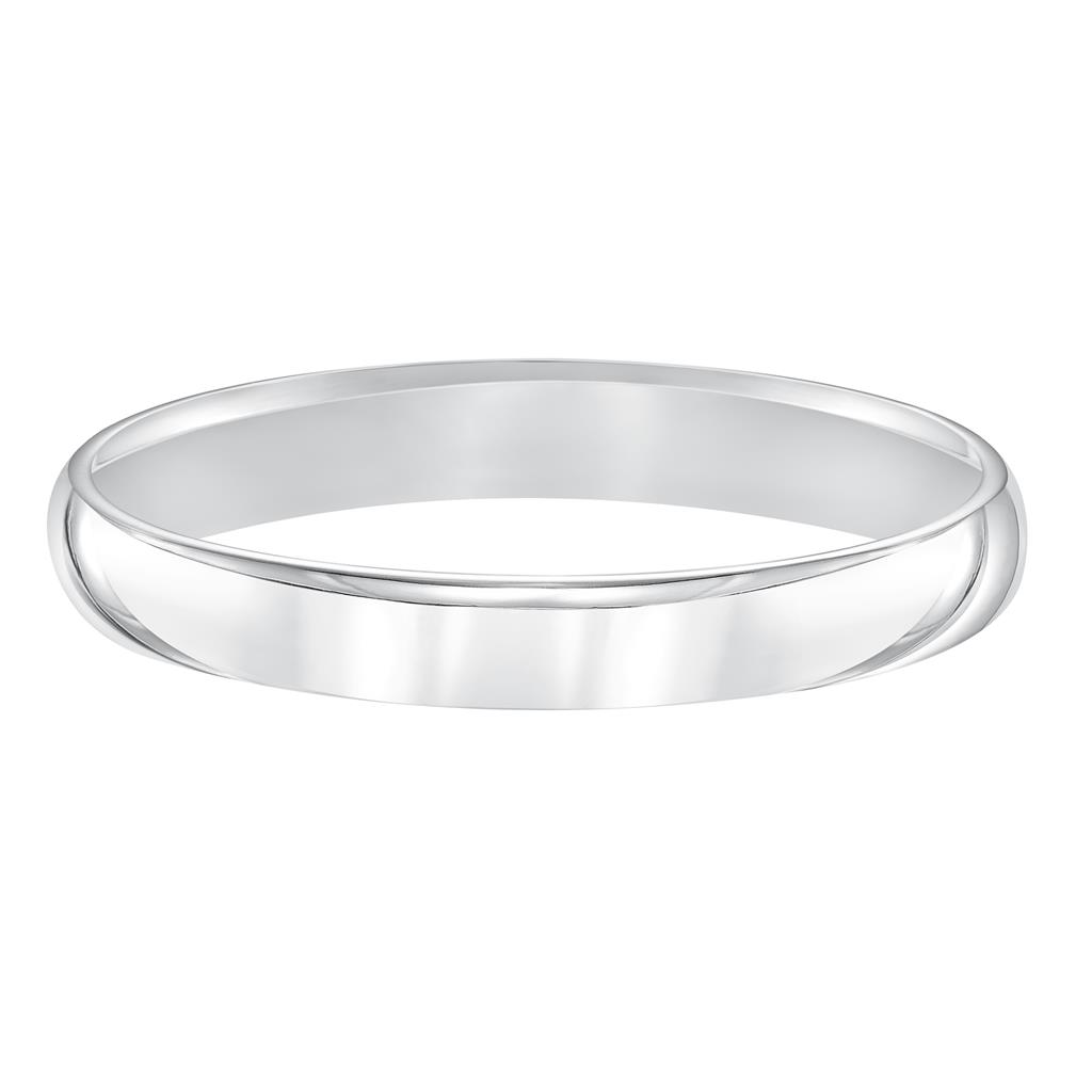 Frederick Goldman 14K White Gold Low Dome Comfort Fit Wedding Band Size 7