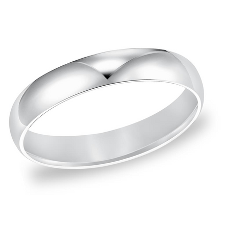 Frederick Goldman 14K White Gold Comfort Fit Band Size 5