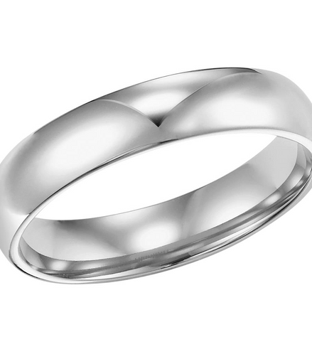 Frederick Goldman 14K White Gold Comfort Fit Wedding Band Size 7