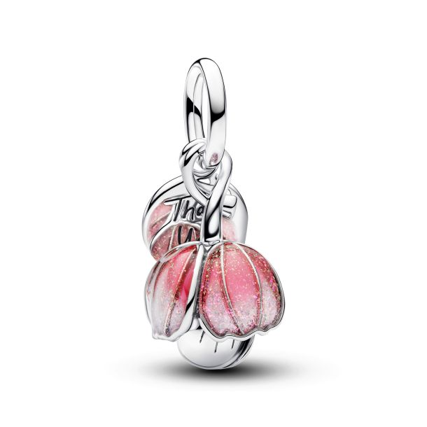 Pandora Two-Tone Blooming Flower Dangle Charm