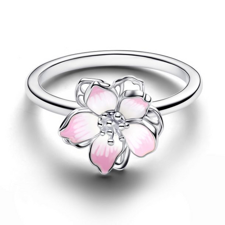 Pandora Cherry Blossom Ring Size 7