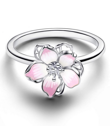 Pandora Cherry Blossom Ring Size 7
