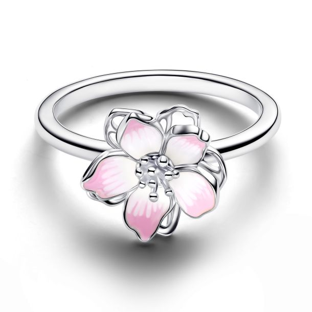 Pandora Cherry Blossom Ring Size 7