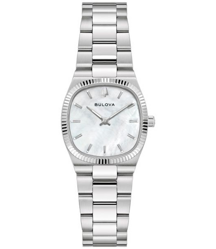 Bulova Super Seville Mini White Dial Stainless Steel Bracelet Watch