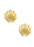 Susan Shaw 24K Gold Triple Plated Marbella Mini Shell Stud Earrings