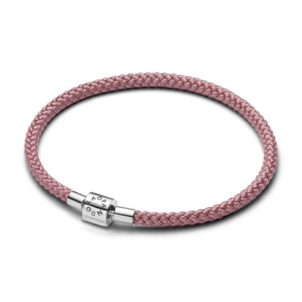 Pandora Moments Shimmering Pink Cord Bracelet Size 2