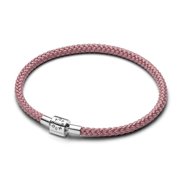 Pandora Moments Shimmering Pink Cord Bracelet Size 2