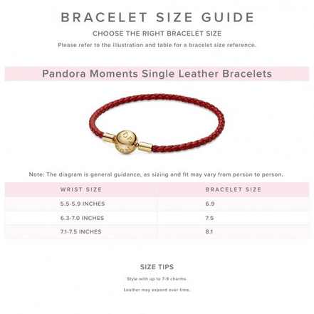 Pandora Moments Shimmering Pink Cord Bracelet Size 2