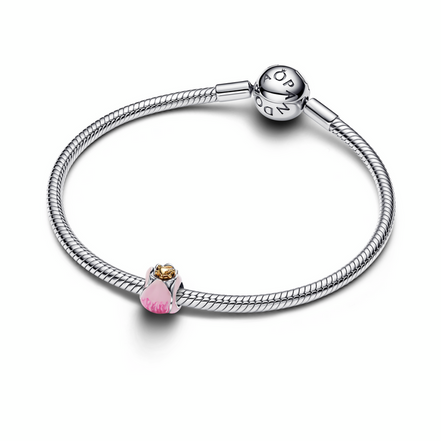 Pandora Moments Two-Tone Pink Tulip Charm