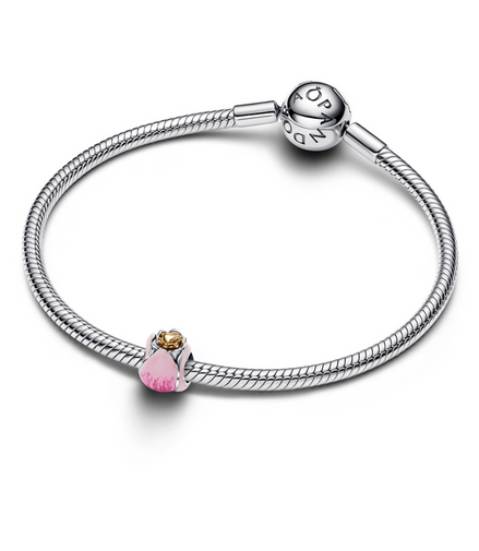 Pandora Moments Two-Tone Pink Tulip Charm
