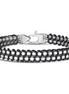 Phillip Gavriel Silver Men's Black Cord Bracelet