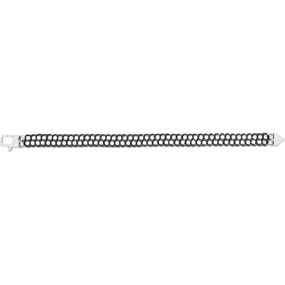 Phillip Gavriel Silver Men's Black Cord Bracelet