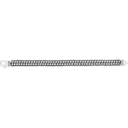 Phillip Gavriel Silver Men's Black Cord Bracelet