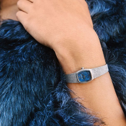 Bulova Ladies Goddess Of Time Blue Sodalite Dial Bracelet Watch
