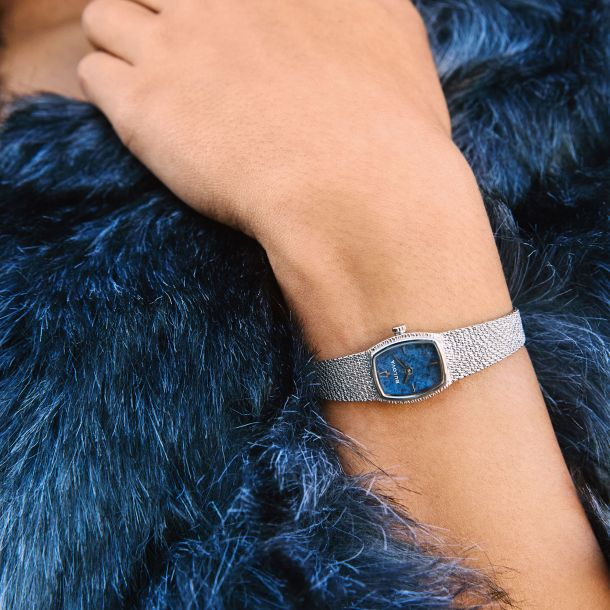 Bulova Ladies Goddess Of Time Blue Sodalite Dial Bracelet Watch
