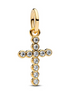 Panodra Moments 14K Gold Plated Cross Dangle Charm