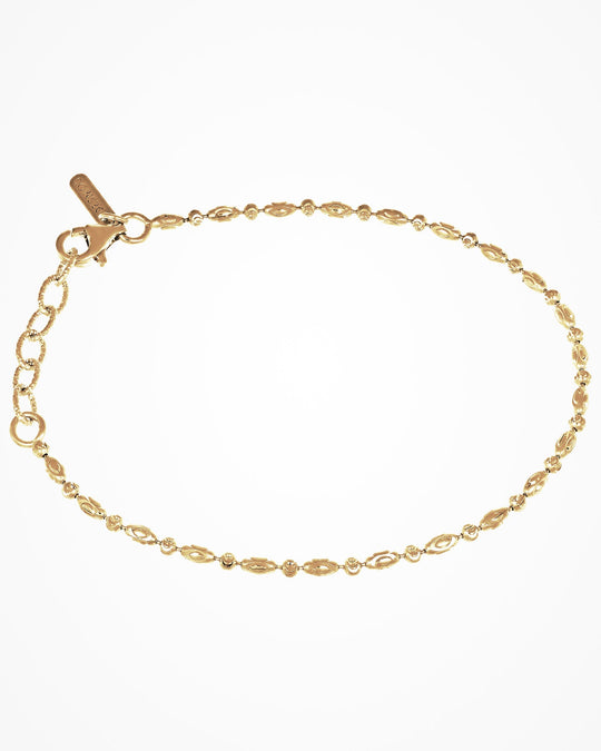 Desmos 18K Gold-Plated 2mm Design-Hamsa Bracelet