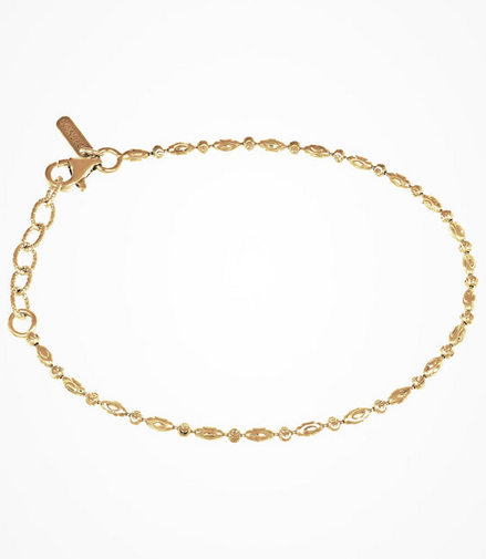 Desmos 18K Gold-Plated 2mm Design-Hamsa Bracelet