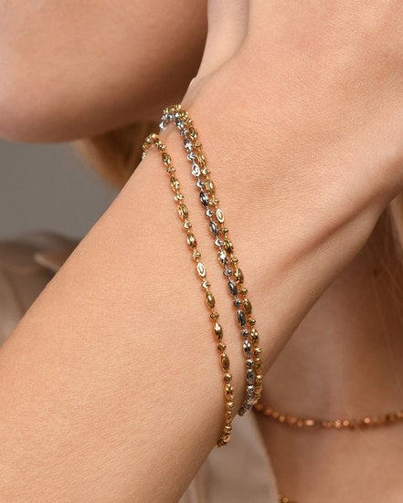 Desmos 18K Gold-Plated 2mm Design-Hamsa Bracelet