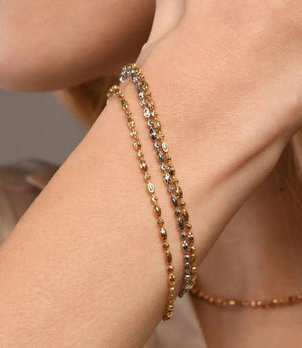 Desmos 18K Gold-Plated 2mm Design-Hamsa Bracelet