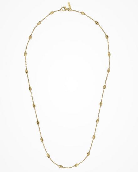 Desmos 18K Gold-Plated Station Moon Necklace