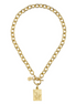 Susan Shaw 24K Gold-Plated Bird Bam Mahjong Toggle Necklace