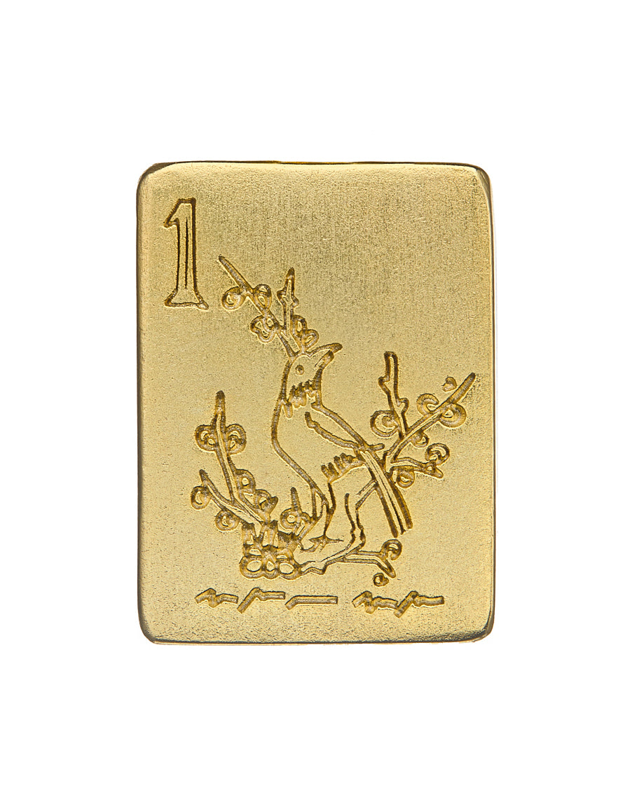 Susan Shaw 24K Gold-Plated Bird Bam Mahjong Toggle Necklace