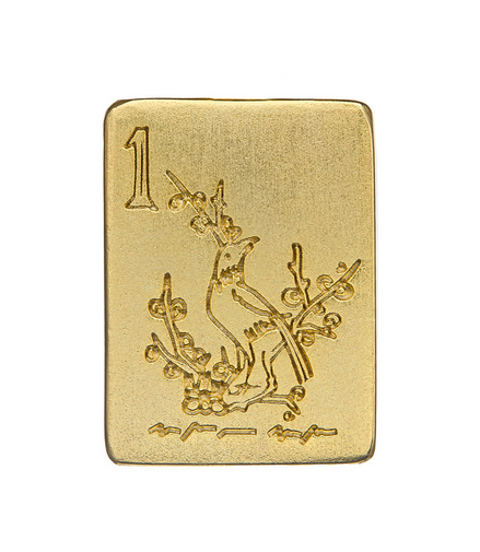 Susan Shaw 24K Gold-Plated Bird Bam Mahjong Toggle Necklace