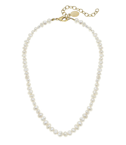 Susan Shaw 24K Gold-Plated Piper Pearl Adjustable Necklace